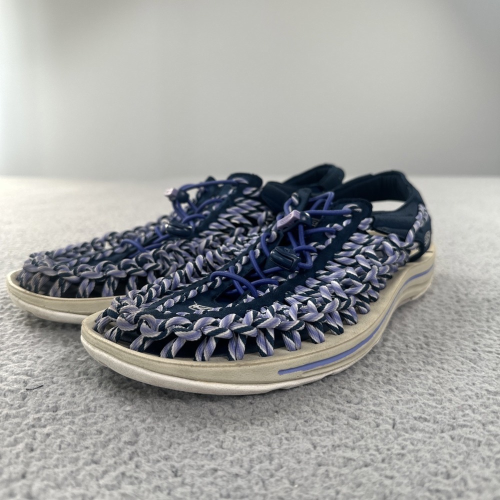 KEEN Uneek Para Cord Sandal Women 9.5 Blue Purple Braided Beach 1014631 - Picture 3 of 10